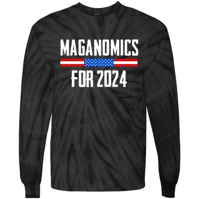 Trump Maganomics 2024 Tie-Dye Long Sleeve Shirt