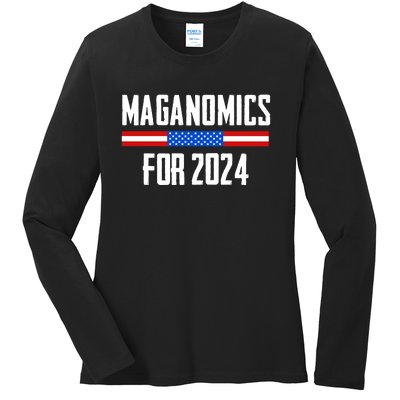 Trump Maganomics 2024 Ladies Long Sleeve Shirt