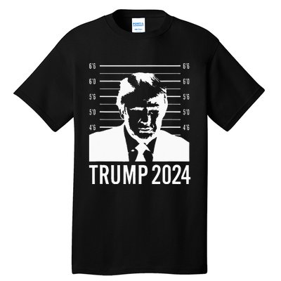 Trump Mugshot 2024 President Tall T-Shirt