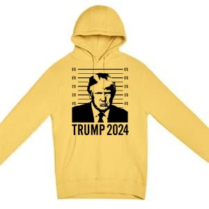 Trump Mugshot 2024 President Premium Pullover Hoodie