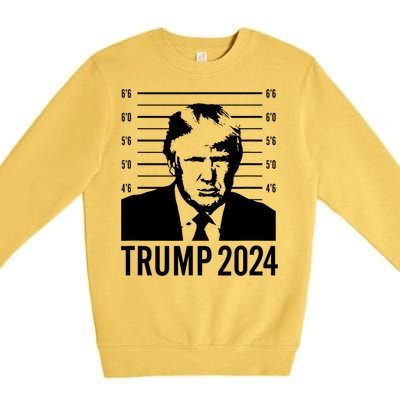 Trump Mugshot 2024 President Premium Crewneck Sweatshirt