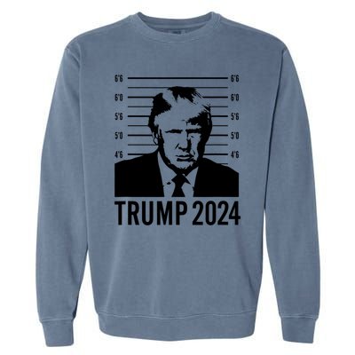 Trump Mugshot 2024 President Garment-Dyed Sweatshirt