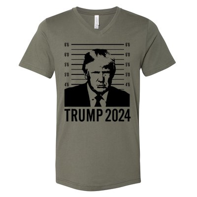 Trump Mugshot 2024 President V-Neck T-Shirt