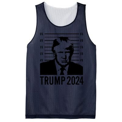 Trump Mugshot 2024 President Mesh Reversible Basketball Jersey Tank