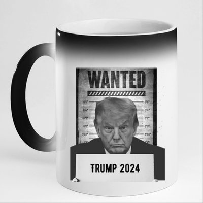 Trump Mugshot 2024 President 11oz Black Color Changing Mug