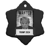 Trump Mugshot 2024 President Ceramic Star Ornament