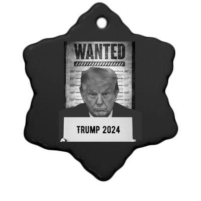 Trump Mugshot 2024 President Ceramic Star Ornament