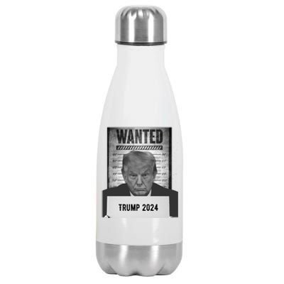 Trump Mugshot 2024 President Stainless Steel Insulated Water Bottle