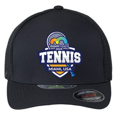 Tennis Miami 2024 Limited Edition: Serve Style On And Off The Court Flexfit Unipanel Trucker Cap