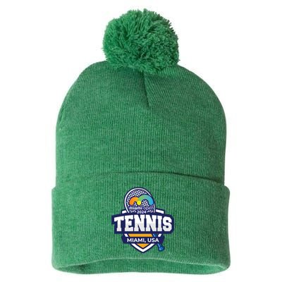 Tennis Miami 2024 Limited Edition: Serve Style On And Off The Court Pom Pom 12in Knit Beanie