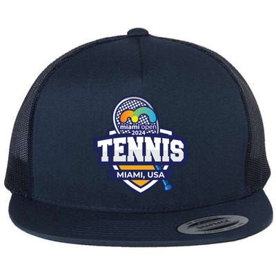 Tennis Miami 2024 Limited Edition: Serve Style On And Off The Court Flat Bill Trucker Hat