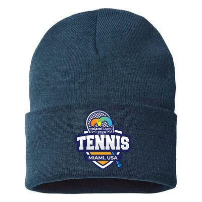 Tennis Miami 2024 Limited Edition: Serve Style On And Off The Court Sustainable Knit Beanie