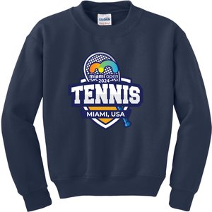 Tennis Miami 2024 Limited Edition: Serve Style On And Off The Court Kids Sweatshirt