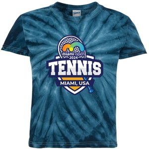 Tennis Miami 2024 Limited Edition: Serve Style On And Off The Court Kids Tie-Dye T-Shirt