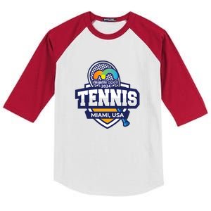 Tennis Miami 2024 Limited Edition: Serve Style On And Off The Court Kids Colorblock Raglan Jersey