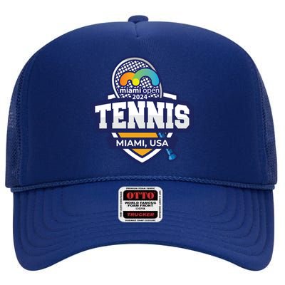 Tennis Miami 2024 Limited Edition: Serve Style On And Off The Court High Crown Mesh Back Trucker Hat