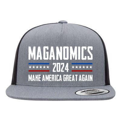 Trump Maganomics 2024 Flat Bill Trucker Hat