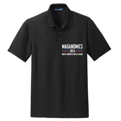 Trump Maganomics 2024 Dry Zone Grid Polo