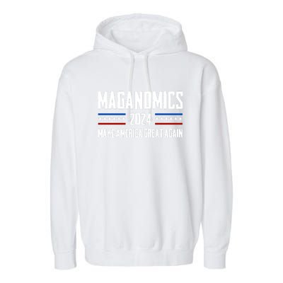 Trump Maganomics 2024 Garment-Dyed Fleece Hoodie