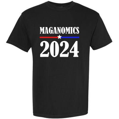 Trump Maganomics 2024 Funny Biden Trump Garment-Dyed Heavyweight T-Shirt