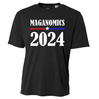 Trump Maganomics 2024 Funny Biden Trump Cooling Performance Crew T-Shirt