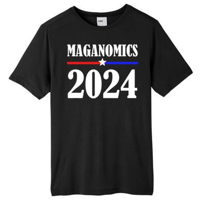 Trump Maganomics 2024 Funny Biden Trump Tall Fusion ChromaSoft Performance T-Shirt