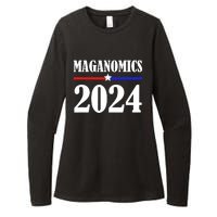 Trump Maganomics 2024 Funny Biden Trump Womens CVC Long Sleeve Shirt