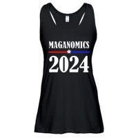 Trump Maganomics 2024 Funny Biden Trump Ladies Essential Flowy Tank