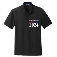 Trump Maganomics 2024 Funny Biden Trump Dry Zone Grid Polo