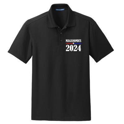 Trump Maganomics 2024 Funny Biden Trump Dry Zone Grid Polo