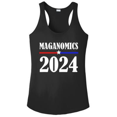 Trump Maganomics 2024 Funny Biden Trump Ladies PosiCharge Competitor Racerback Tank