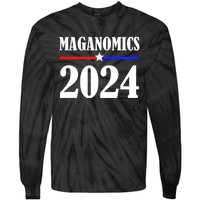 Trump Maganomics 2024 Funny Biden Trump Tie-Dye Long Sleeve Shirt