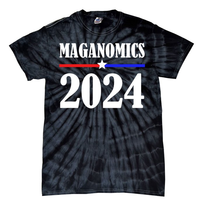 Trump Maganomics 2024 Funny Biden Trump Tie-Dye T-Shirt