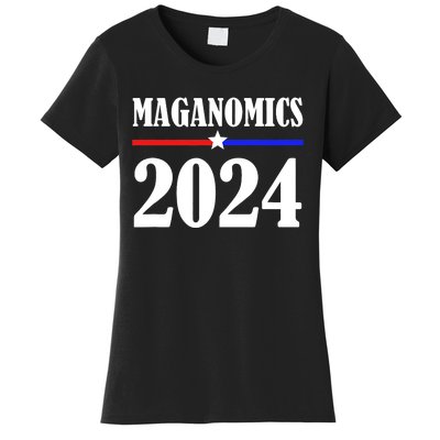 Trump Maganomics 2024 Funny Biden Trump Women's T-Shirt