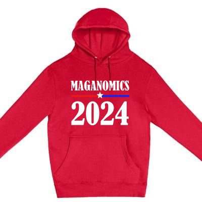 Trump Maganomics 2024 Funny Biden Trump Premium Pullover Hoodie