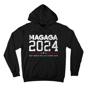 Trump Magaga 2024 Make America Great Glorious Again Design Hoodie