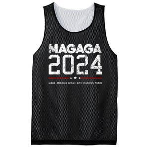 Trump Magaga 2024 Make America Great Glorious Again Design Mesh Reversible Basketball Jersey Tank