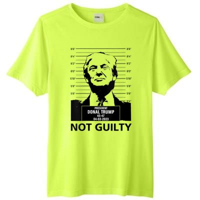 Trump Mugshot 2024 President Trump Not Guilty Tall Fusion ChromaSoft Performance T-Shirt