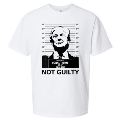 Trump Mugshot 2024 President Trump Not Guilty Sueded Cloud Jersey T-Shirt