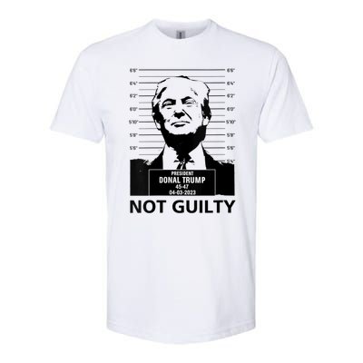 Trump Mugshot 2024 President Trump Not Guilty Softstyle® CVC T-Shirt