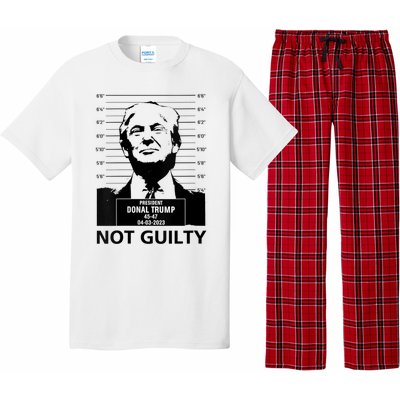 Trump Mugshot 2024 President Trump Not Guilty Pajama Set