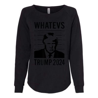 Trump Mugshot 2024 President Legend Trump never surrender Womens California Wash Sweatshirt