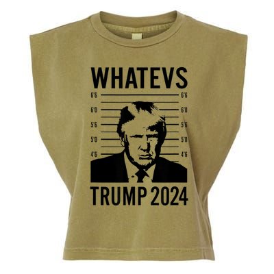 Trump Mugshot 2024 President Legend Trump never surrender Garment-Dyed Women's Muscle Tee