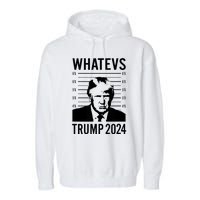 Trump Mugshot 2024 President Legend Trump never surrender Garment-Dyed Fleece Hoodie