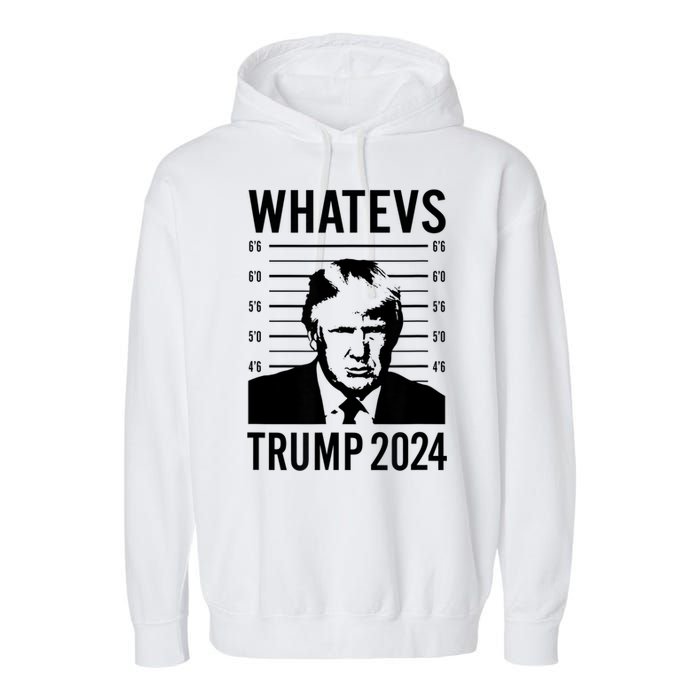 Trump Mugshot 2024 President Legend Trump never surrender Garment-Dyed Fleece Hoodie