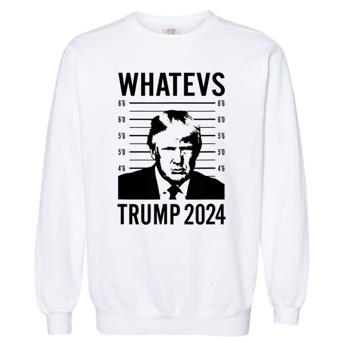 Trump Mugshot 2024 President Legend Trump never surrender Garment-Dyed Sweatshirt