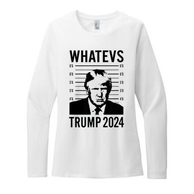 Trump Mugshot 2024 President Legend Trump never surrender Womens CVC Long Sleeve Shirt