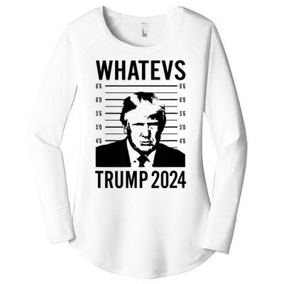 Trump Mugshot 2024 President Legend Trump never surrender Women's Perfect Tri Tunic Long Sleeve Shirt