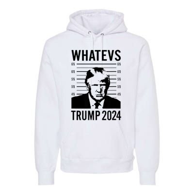 Trump Mugshot 2024 President Legend Trump never surrender Premium Hoodie