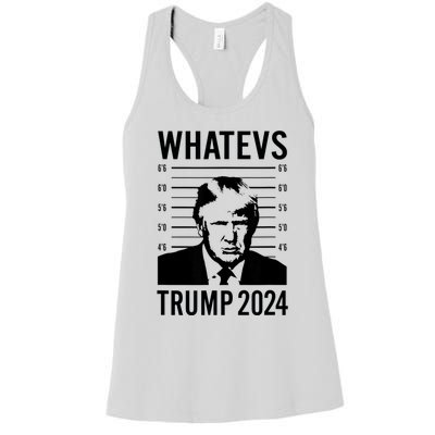 Trump Mugshot 2024 President Legend Trump never surrender Women's Racerback Tank